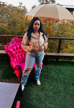 Load image into Gallery viewer, Ignite Zip – Cashmere Cropped Fleece Yoga Coat