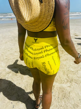 Load image into Gallery viewer, Pre-Order Edition Seasonal Yellow Royal Fetish Women&#39;s Spandex Shorts