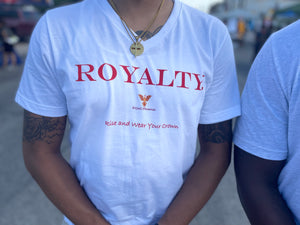 ROYALTY. UNISEX V-Neck T-Shirts
