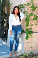 Perfect Blues Distressed Women's Jeans
