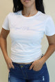 "Royal Tee" Sublimation White Tee - White & Blue