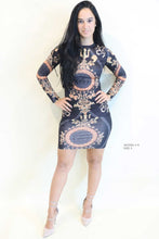 Load image into Gallery viewer, Queen of the Night BodyCon Midi Dress